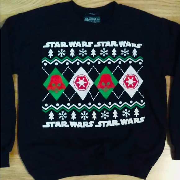 Star Wars Christmas Theme American Rag Crewneck. with Tags! - Picture 4 of 4